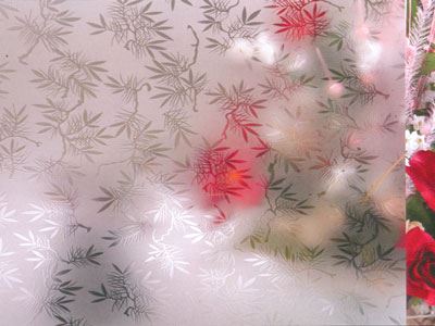 Acid Etched Patterned Glass