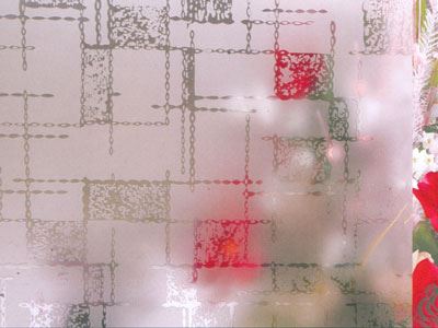 Acid Etched Patterned Glass