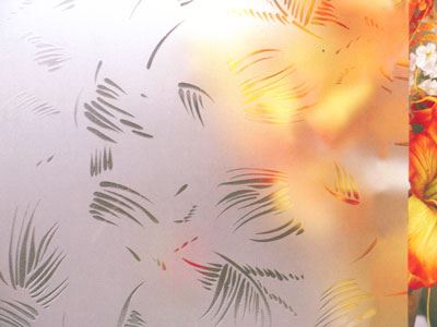 Acid Etched Patterned Glass