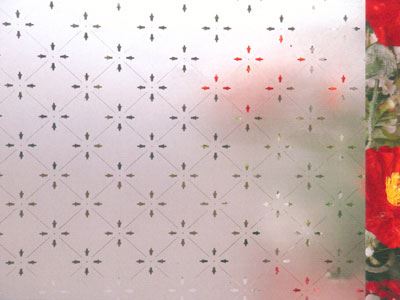 Acid Etched Patterned Glass