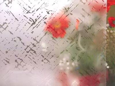 Acid Etched Patterned Glass