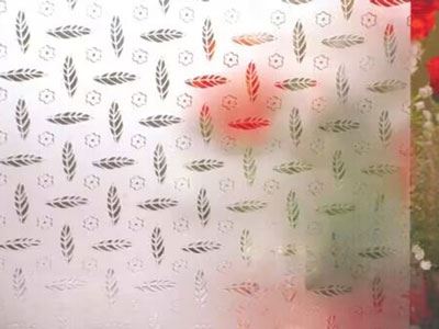 Acid Etched Patterned Glass