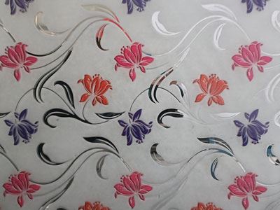 Titanium Coated Art Glass