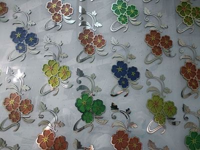 Titanium Coated Art Glass
